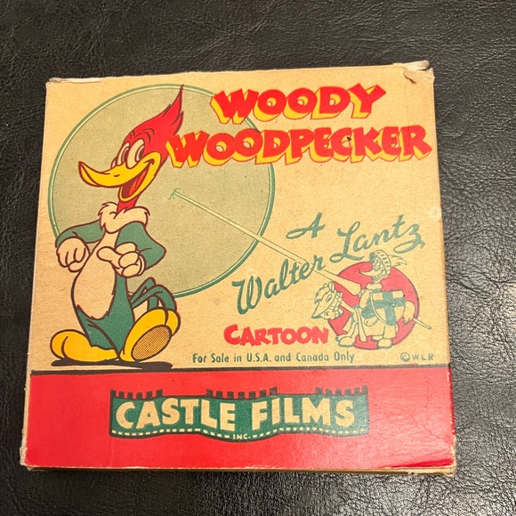 Vintage woody woodpecker 8mm Film Reel original box w/ RARE Film pantry panic - Picture 4 of 4